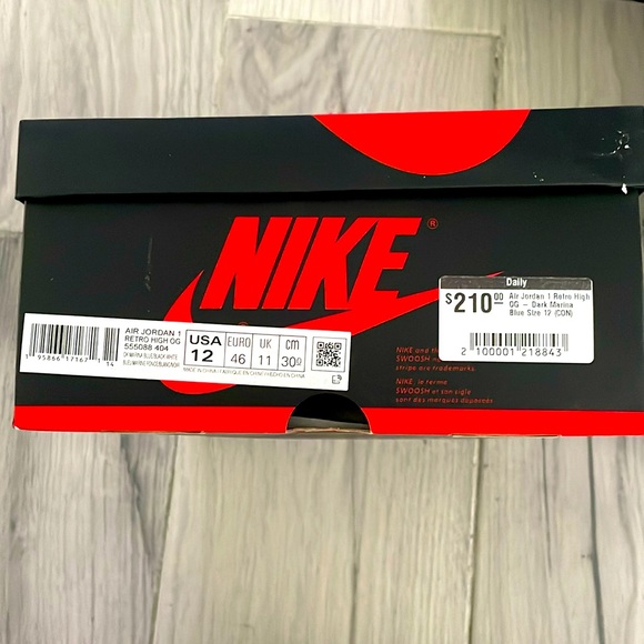 Air Jordan, one retro high OG dark marina - Picture 5 of 11